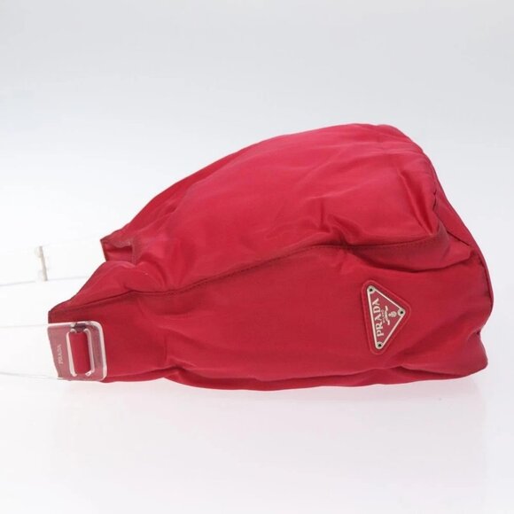 PRADA Hand Bag Nylon Plastic Pink Clear Auth mr1402 - Picture 5 of 14